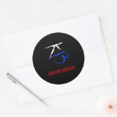 Rond CartesKis - Sticker Emblem (Noir) (Enveloppe)