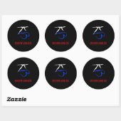 Rond CartesKis - Sticker Emblem (Noir) (Feuille)