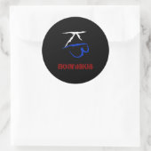 Rond CartesKis - Sticker Emblem (Noir) (Sac)
