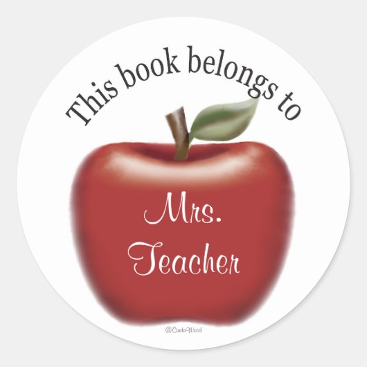 Rond Ce Livre Appartient À Sticker (Devant)