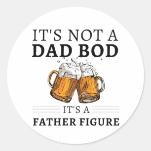 Rond Ce n'est pas un papa Bod C'est un père Sticker