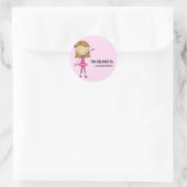 Rond CELA APPARTIENT À Sticker Girly Ballerina (Sac)