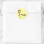 Rond CELA APPARTIENT À Sticker pour une fille (Sac)