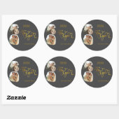 Rond Celebrate 2026! Custom Happy New Year Sticker (Feuille)