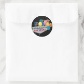 Rond Célébration de mon 21 e Sticker Las Vegas (Sac)