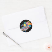 Rond Célébration de mon 21 e Sticker Las Vegas (Enveloppe)