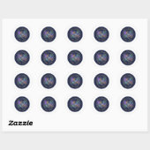Rond  Celestial Leo Energy Zodiac Constellation Sticker (Feuille)