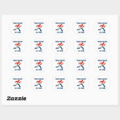 Rond Ces Couleurs Exécutent Sticker (Feuille)