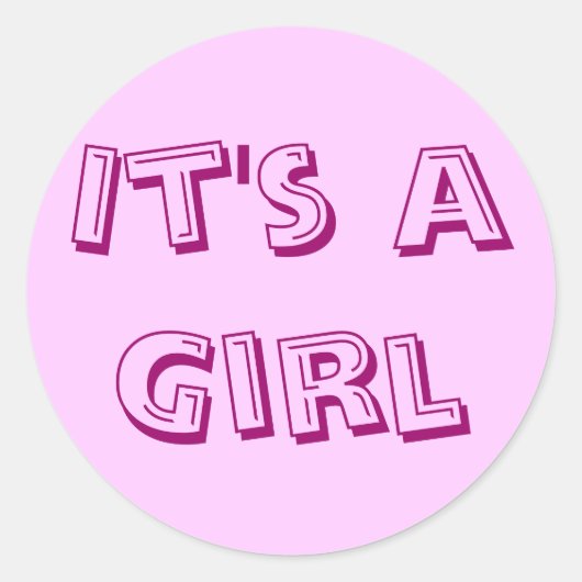 Rond C'est un Sticker pour filles (Devant)