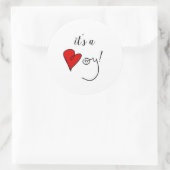 Rond C'est un Sticker pour garçon (Sac)