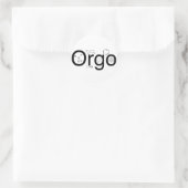 Rond chaise orgo Sticker (Sac)