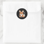 Rond Chaque compte de lapin - Sticker Fox (Sac)
