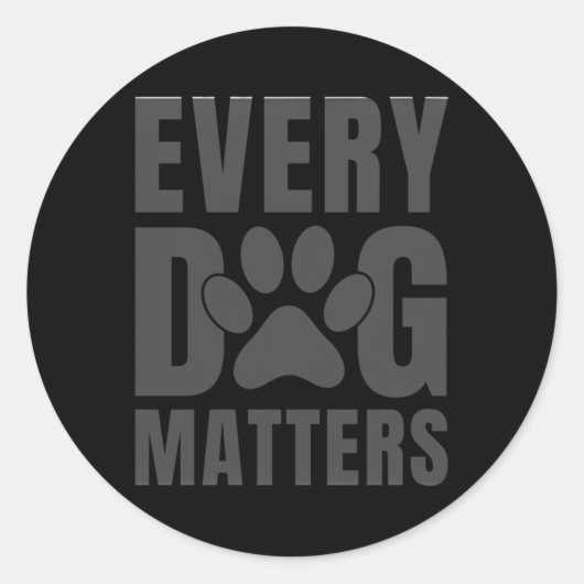 Rond Chaque Sticker Chien S (Devant)