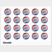 Rond Chaque vote compte Sticker (Feuille)