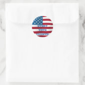 Rond Chaque Vote Compte ! - Sticker Rd Glossy (Sac)