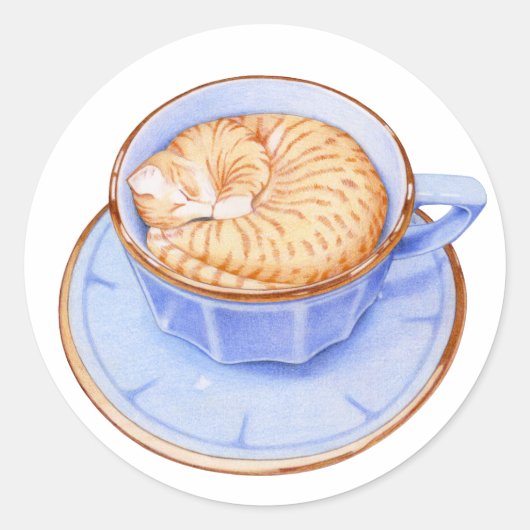 Rond Chat dans Sticker Café (Devant)