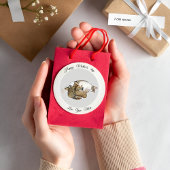 Rond Chat Mère mignonne et chatons personnalisé Sticker