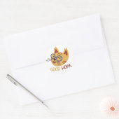 Rond Chat mignon Grand Sticker (Enveloppe)
