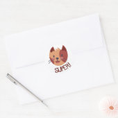 Rond Chat mignon Grand Sticker (Enveloppe)