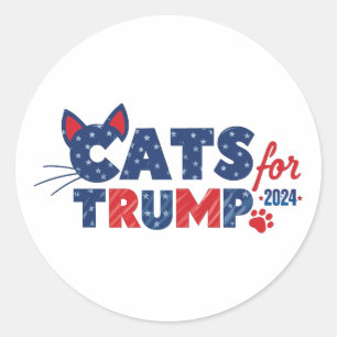 Rond Chats pour Sticker TRUMP