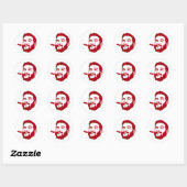 Rond Che Guevara avec Sticker Portrait Cigar (Feuille)