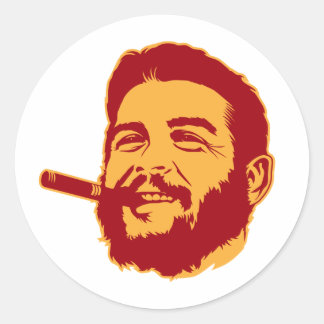 Rond Che Guevara avec Sticker Portrait Cigar