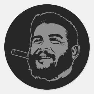 Rond Che Guevara avec Sticker Portrait Cigar