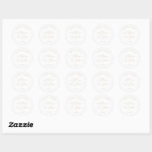 Rond Cheers to Love Wedding Favor Sticker (Feuille)