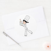 Rond Chef Art avec Sticker Anniversaire (Enveloppe)