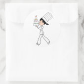 Rond Chef Art avec Sticker Anniversaire (Sac)