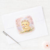 Rond Cherry Blossom Alma Sticker | Cute Spring Chick (Enveloppe)
