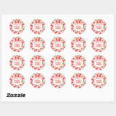 Rond Cherry sur le dessus Sticker d'anniversaire (Feuille)