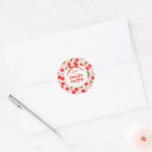 Rond Cherry sur le dessus Sticker d'anniversaire (Enveloppe)