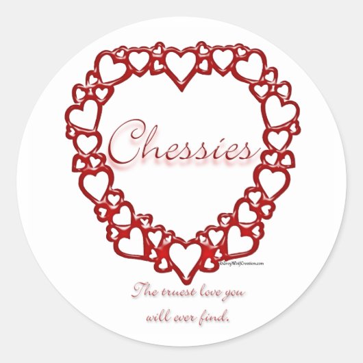 Rond Chessie True Love - Sticker (Devant)