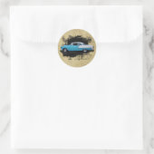 Rond Chevy Bel Air - Voitures classiques - Sticker 1955 (Sac)