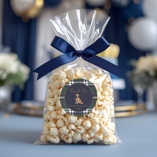 Rond Chic elegant Fancy Dog Theme sticker