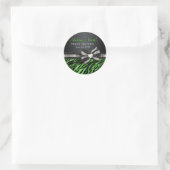Rond Chic Zebra Sweet Seize Sticker (Sac)