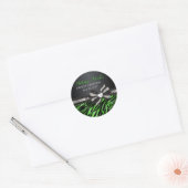 Rond Chic Zebra Sweet Seize Sticker (Enveloppe)
