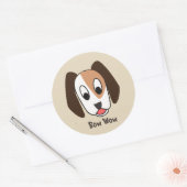 Rond Chien Bow Wow - Bon travail Sticker (Enveloppe)
