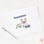 Rond Chihuahua Dad 4 - Sticker (Enveloppe)