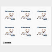 Rond Chihuahua Dad 4 - Sticker (Feuille)