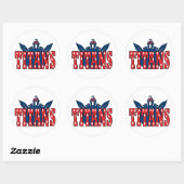 Rond Chino Valley Titans Clear Sticker (Feuille)