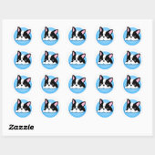 Rond Chiot de Carlin mignon - Sticker (Feuille)