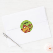 Rond Chose sauvage - Sticker - Singe (Enveloppe)