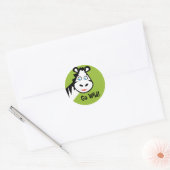 Rond Chose sauvage - Sticker - Zebra (Enveloppe)