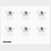 Rond Chow Chow Angel - Sticker (Feuille)