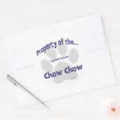 Rond Chow Chow, propriété Sticker (Enveloppe)