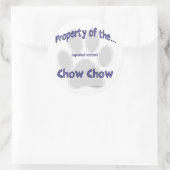 Rond Chow Chow, propriété Sticker (Sac)
