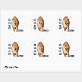 Rond Chow Dad 4 - Sticker (Feuille)