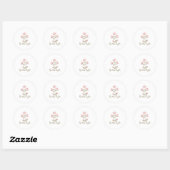 Rond Chrétien Bible Verse Classic Round Sticker (Feuille)